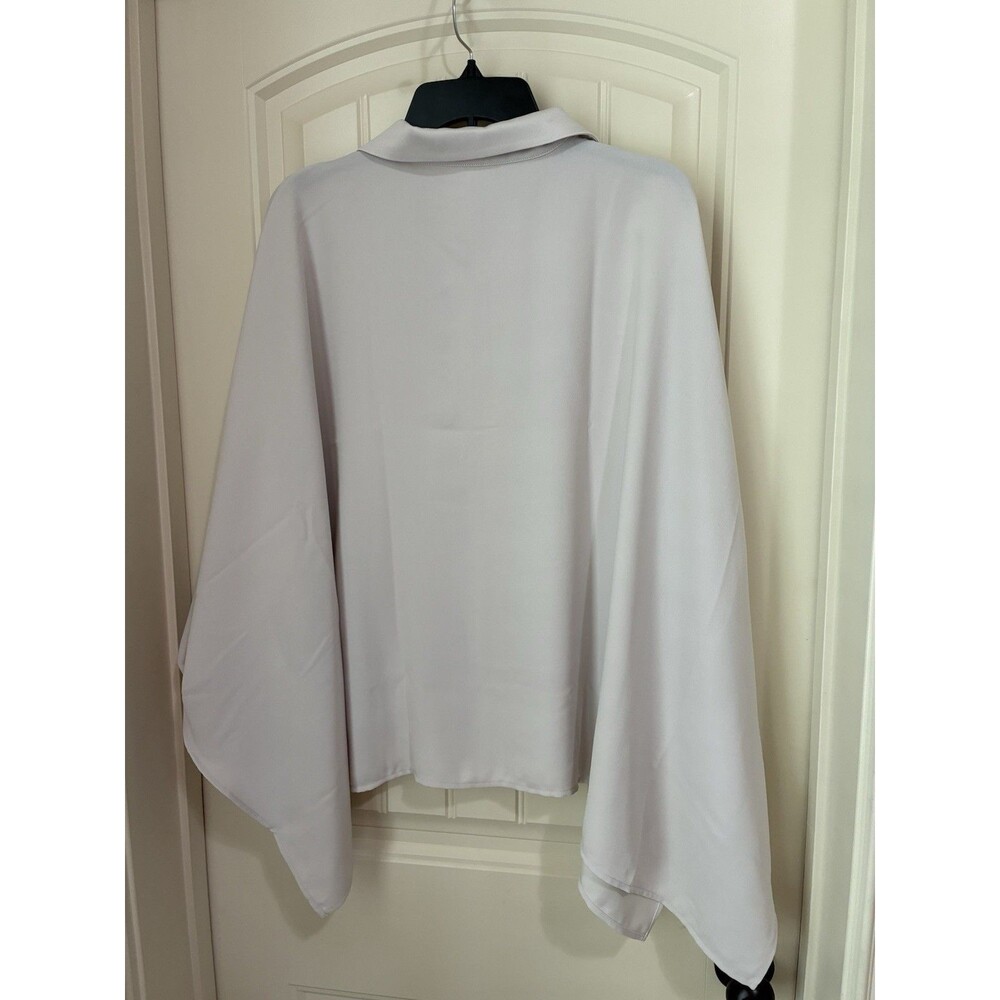 WYNNE LAYERS BLOUSE & PANTS SUIT SIZE LARGE OYSTER COLOR NWT - Picture 4 of 8